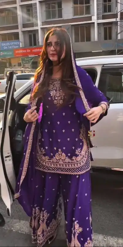 ZB 5067 Purple Chinon Silk Salwar Suit Perfect for Wedding, Party, Ganesh Chaturthi, Baby Shower, Makar Sankranti – . Affordable Price ₹2399. /- | Jump Suits, Salwar suit, Designer Suits, Casual Suits, Creative suits, Palazzo Suits, Party Wear Suits, Patiala Suits, Straight Suits