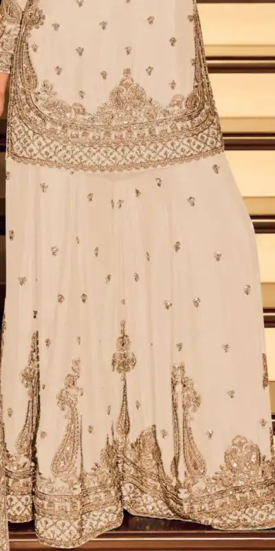 ZB 5067 White Chinon Silk Salwar Suit Perfect for Wedding, Party, Ganesh Chaturthi, Baby Shower, Makar Sankranti – . Affordable Price ₹2399. /- | Jump Suits, Salwar suit, Designer Suits, Casual Suits, Creative suits, Palazzo Suits, Party Wear Suits, Patiala Suits, Straight Suits