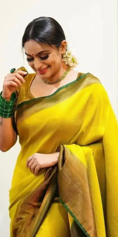 KP 4039 Yellow Soft Lichi Silk Cloth Saree Perfect for Wedding, Party, Family Gatherings, Sangeet, Festive Deal ₹1599. Delivery 4-6 Working Days | Sarees, Bollywood Sarees, Creative Sarees, Designer Sarees, Embroidered Sarees, Ethnic Saree, Modern Digital sarees, Party Wear Sarees
