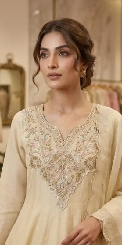 LG 2135 Off White in Cos Moss Mirror Work & Embroidery Work Salwar Suit . Festive Deal ₹2799. Delivery 4-6 Working Days. Shop now. | Jump Suits, Salwar suit, Designer Suits, Casual Suits, Creative suits, Palazzo Suits, Party Wear Suits, Patiala Suits, Straight Suits