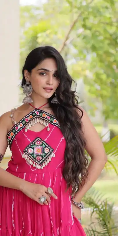 KA 1270 Pink in Colour Faux Georgette Bandhani Print Work Gown. Available at ₹2019 only. Delivery 4-6 Working Days. Shop now. | Gowns, Bollywood Gowns, Creative Gowns, Designer Gowns, Embroidered Gowns, Party Wear Gowns