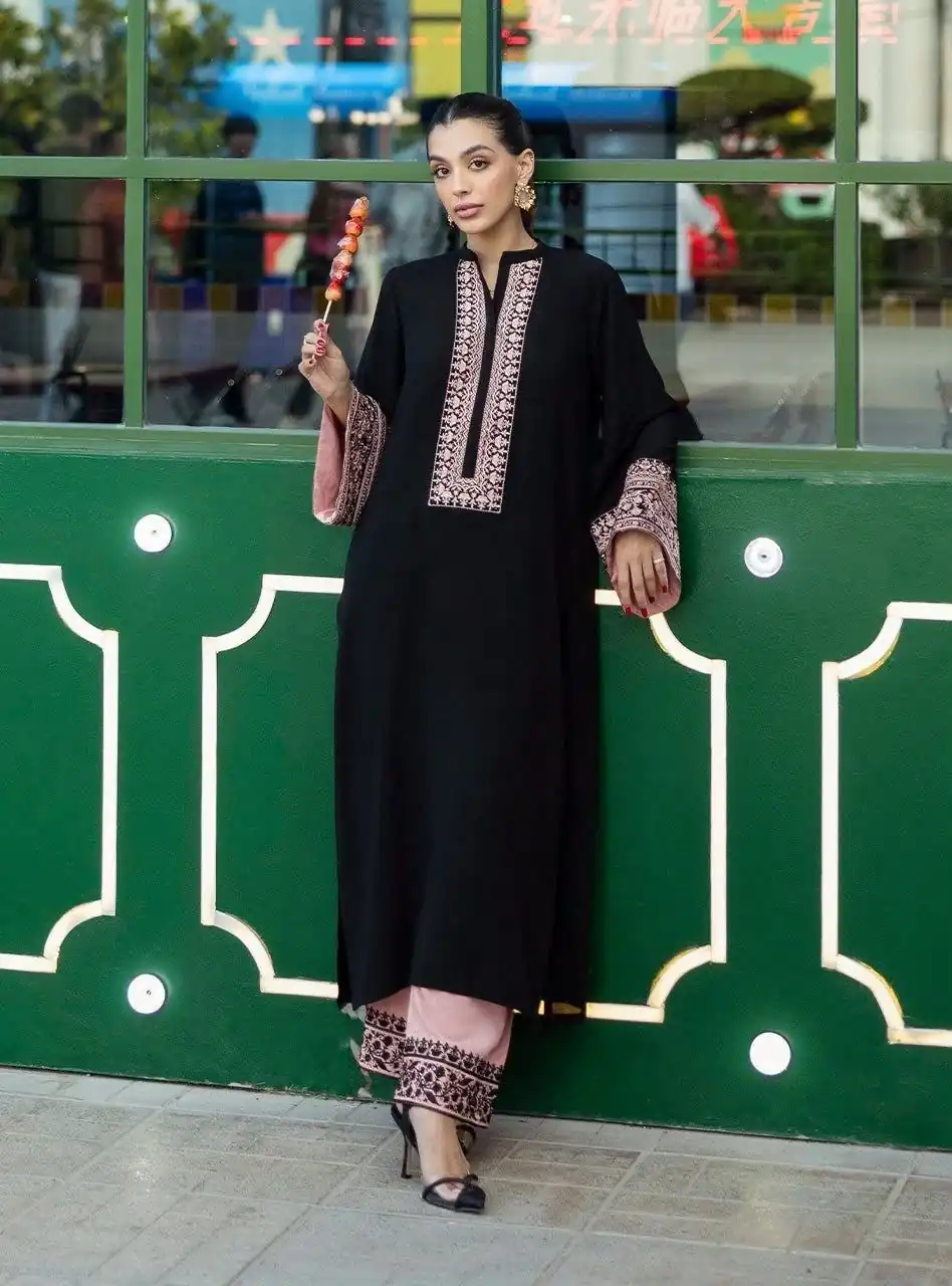 RTC 6059 Black Colour Rayon Cotton Kurti with Embroidery Work. Introductory Price ₹2099. Delivery 4-6 Working Days. Shop now. | Kurti, Bollywood Kurti, Creative Kurtis, Designer Kurti, Party Wear Kurti, Selfie Kurti