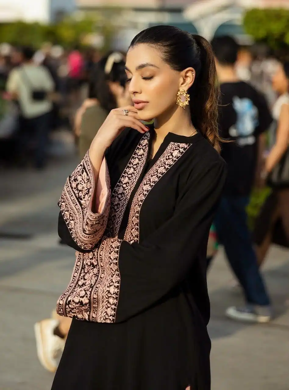 RTC 6059 Black Colour Rayon Cotton Kurti with Embroidery Work. Introductory Price ₹2099. Delivery 4-6 Working Days. Shop now. | Kurti, Bollywood Kurti, Creative Kurtis, Designer Kurti, Party Wear Kurti, Selfie Kurti