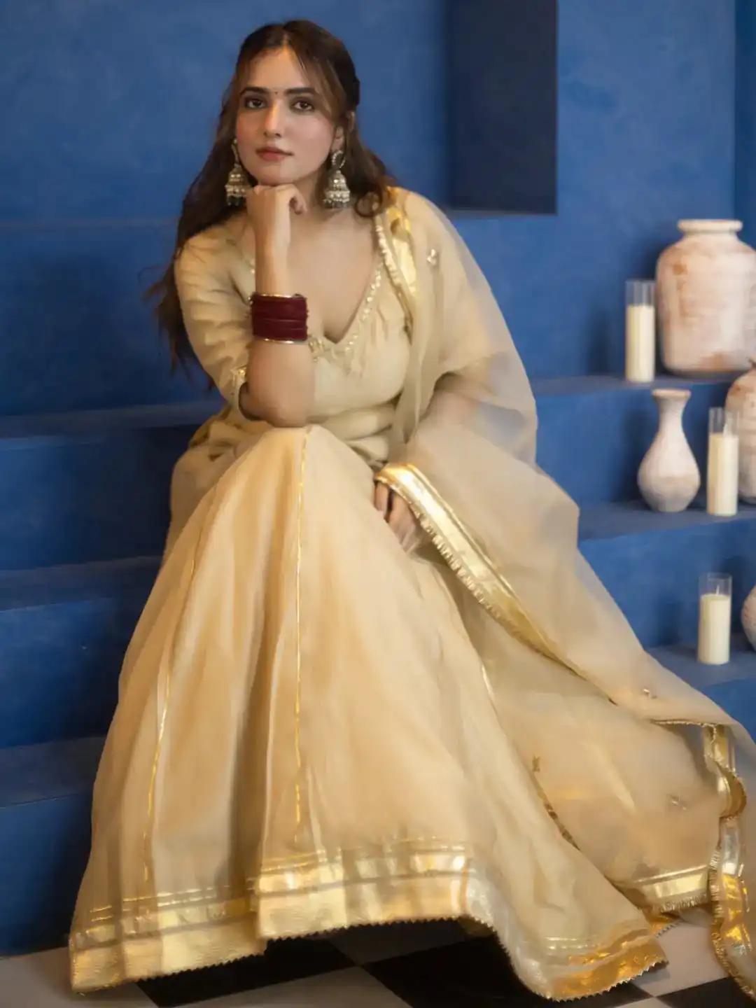 MF 541 Cream Vichitra Silk Salwar Suit with Embroidery Work. Wedding, Party, Festive, Events, Grab it for ₹2449. Delivery 4-6 Working Days. Shop now. | Jump Suits, Salwar suit, Designer Suits, Casual Suits, Creative suits, Palazzo Suits, Party Wear Suits, Patiala Suits, Straight Suits