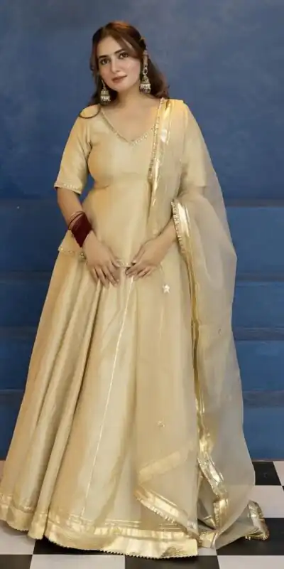 MF 541 Cream Vichitra Silk Salwar Suit with Embroidery Work. Wedding, Party, Festive, Events, Grab it for ₹2449. Delivery 4-6 Working Days. Shop now. | Jump Suits, Salwar suit, Designer Suits, Casual Suits, Creative suits, Palazzo Suits, Party Wear Suits, Patiala Suits, Straight Suits