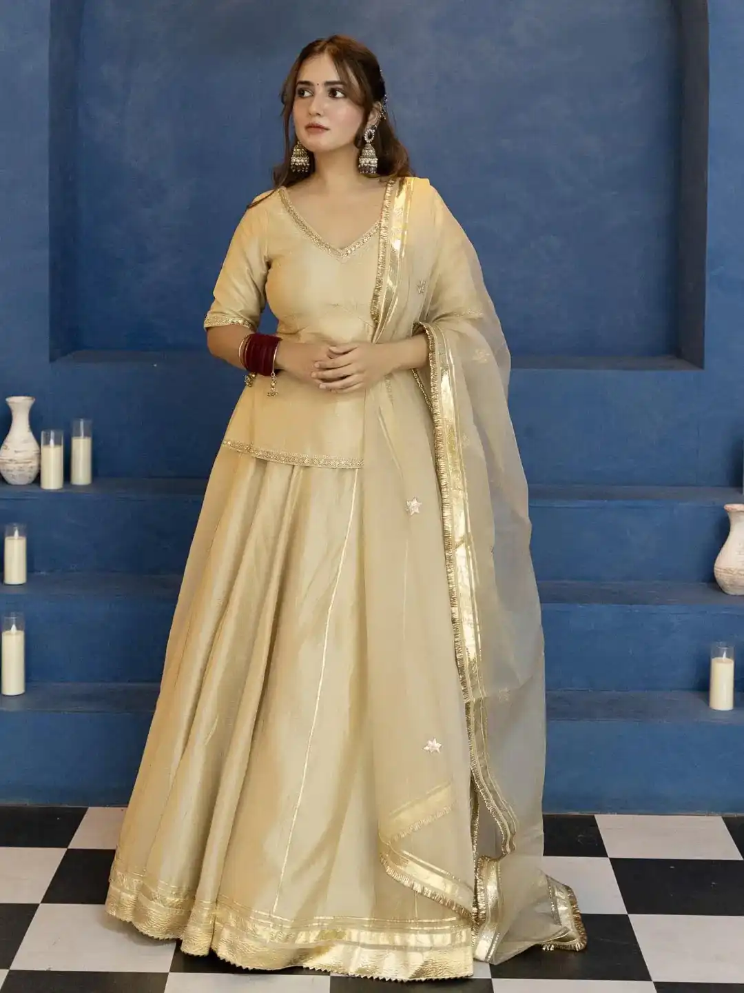MF 541 Cream Vichitra Silk Salwar Suit with Embroidery Work. Wedding, Party, Festive, Events, Grab it for ₹2449. Delivery 4-6 Working Days. Shop now. | Jump Suits, Salwar suit, Designer Suits, Casual Suits, Creative suits, Palazzo Suits, Party Wear Suits, Patiala Suits, Straight Suits