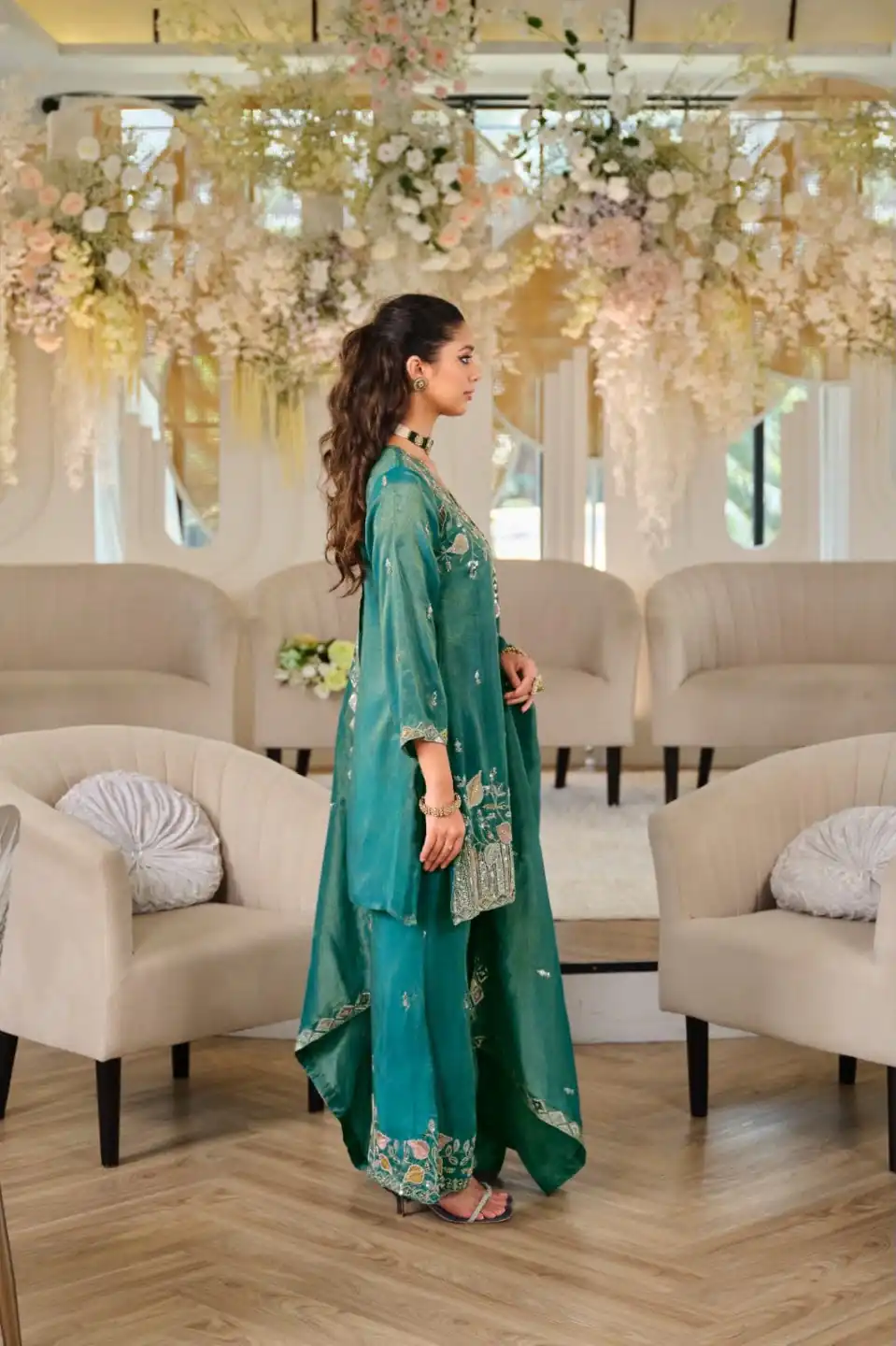 WW 1275 Firozi in Nc Moss Silk Sequins Work & Embroidery Work Salwar Suit . Festive Deal ₹2449. Delivery 4-6 Working Days. Shop now. | Jump Suits, Salwar suit, Designer Suits, Casual Suits, Creative suits, Palazzo Suits, Party Wear Suits, Patiala Suits, Straight Suits