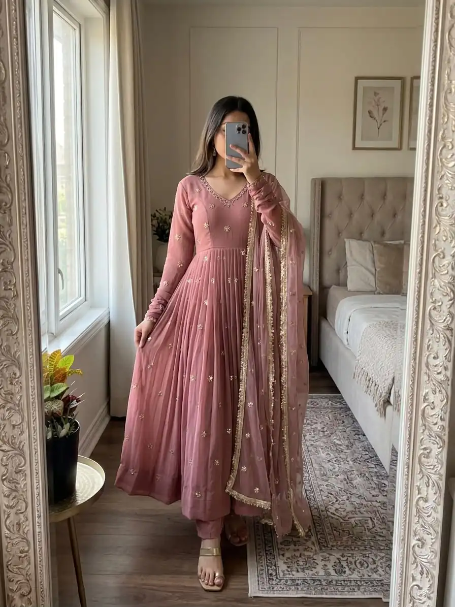 SRK 5313 Onion in Faux Georgette Embroidery Work Salwar Suit . Available at ₹2299 only. Delivery 4-6 Working Days. Shop now. | Jump Suits, Salwar suit, Designer Suits, Casual Suits, Creative suits, Palazzo Suits, Party Wear Suits, Patiala Suits, Straight Suits