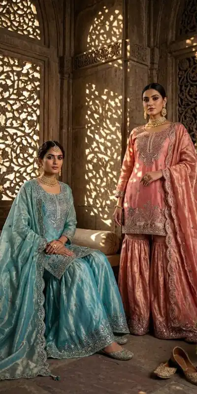 WW 1280 Peach Fendy Silk Salwar Suitwith Embroidery Work & Lace Work. Now at just ₹2449. Delivery 4-6 Working Days. Shop now. | Jump Suits, Salwar suit, Designer Suits, Casual Suits, Creative suits, Palazzo Suits, Party Wear Suits, Patiala Suits, Straight Suits