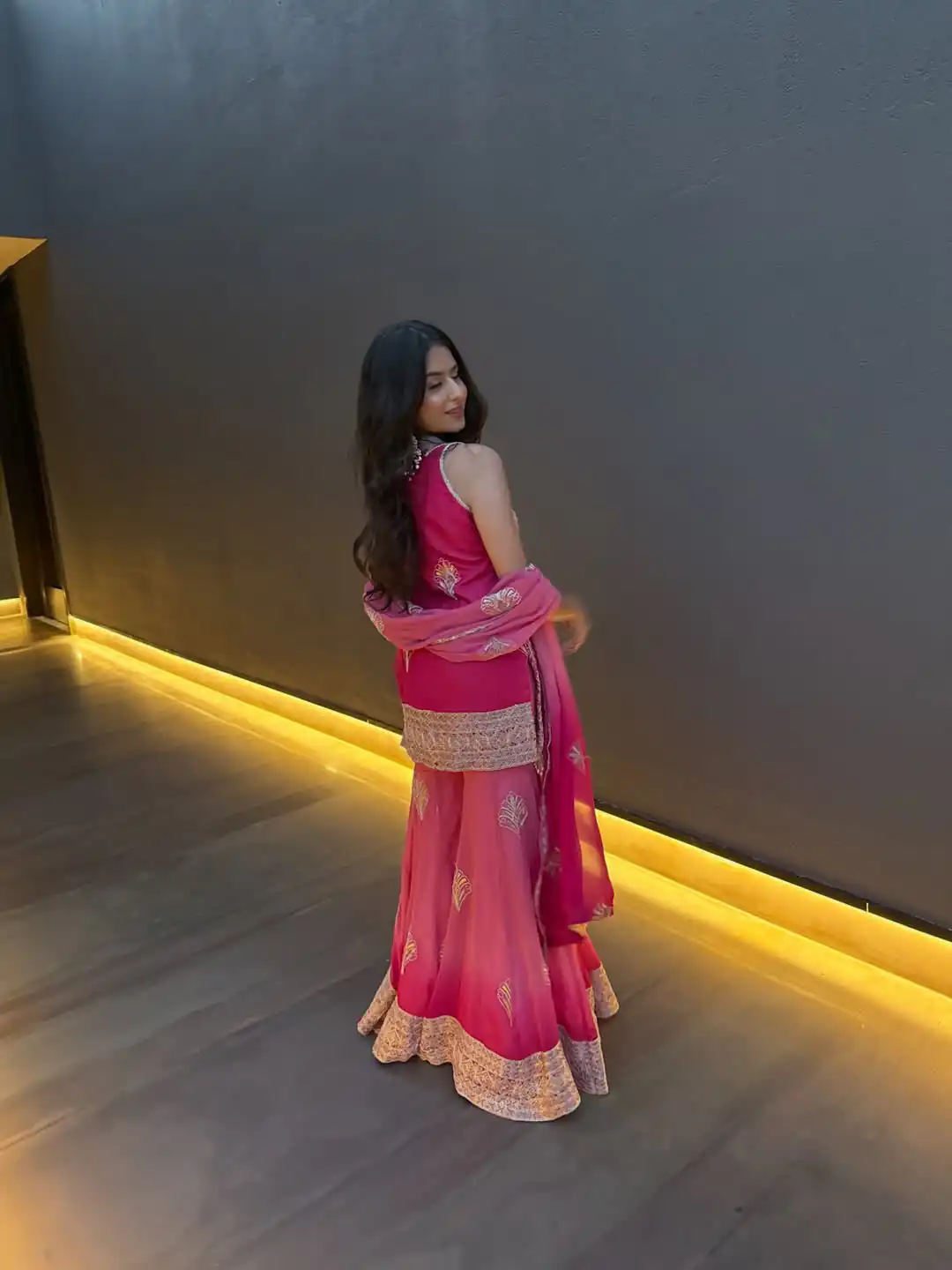 ST 1190 Pink Printed Faux Georgette Salwar Suit with Embroidery Work & Lace Work. Affordable Price ₹2349. Delivery 4-6 Working Days. Shop now. | Jump Suits, Salwar suit, Designer Suits, Casual Suits, Creative suits, Palazzo Suits, Party Wear Suits, Patiala Suits, Straight Suits
