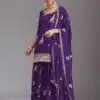 FC 2120 Purple Color chinon Print Silk with Dall Crepe Sharara Suit Wedding, Party, Festive, Events Etc.  Expected Delivery 4-6 Working Days @2399/- | Jump Suits, Salwar suit, Designer Suits, Casual Suits, Creative suits, Palazzo Suits, Party Wear Suits, Patiala Suits, Straight Suits