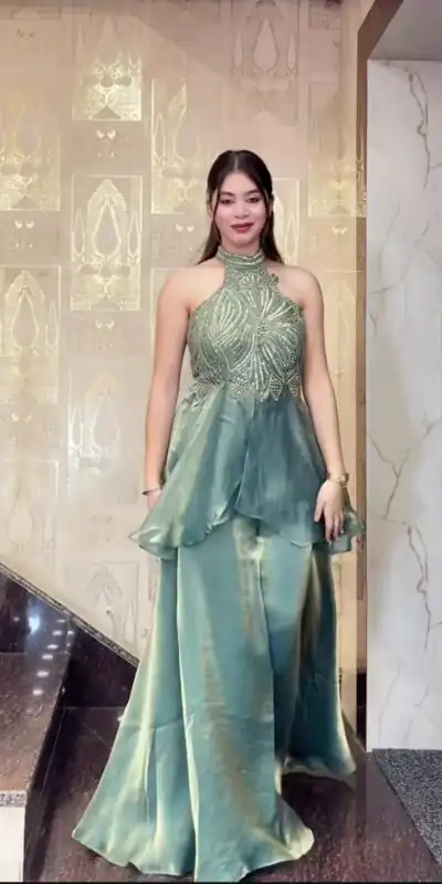 NF 1273 Teal Fendy Silk Salwar Suitwith Embroidery Work & Lace Work. Now at just ₹2449. Delivery 4-6 Working Days. Shop now. | Jump Suits, Salwar suit, Designer Suits, Casual Suits, Creative suits, Palazzo Suits, Party Wear Suits, Patiala Suits, Straight Suits