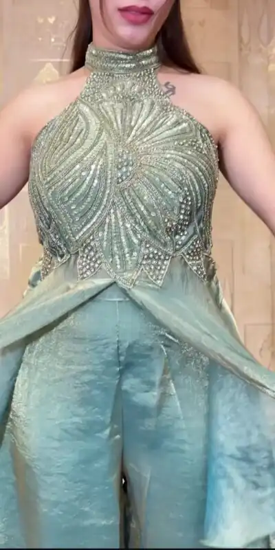 NF 1273 Teal Fendy Silk Salwar Suitwith Embroidery Work & Lace Work. Now at just ₹2449. Delivery 4-6 Working Days. Shop now. | Jump Suits, Salwar suit, Designer Suits, Casual Suits, Creative suits, Palazzo Suits, Party Wear Suits, Patiala Suits, Straight Suits