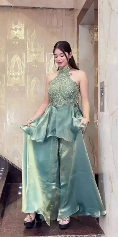 NF 1273 Teal Fendy Silk Salwar Suitwith Embroidery Work & Lace Work. Now at just ₹2449. Delivery 4-6 Working Days. Shop now. | Jump Suits, Salwar suit, Designer Suits, Casual Suits, Creative suits, Palazzo Suits, Party Wear Suits, Patiala Suits, Straight Suits