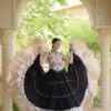 KA 5071 Black Rayon Embroidery Work & Cowrie Work Lehenga Choli . Grab it for ₹2849. Delivery 4-6 Working Days. Shop now. | Lehenga, Bollywood Lehenga, Creative Lehenga, Designer Lehenga, Embroidered Lehenga, Party Wear Lehenga