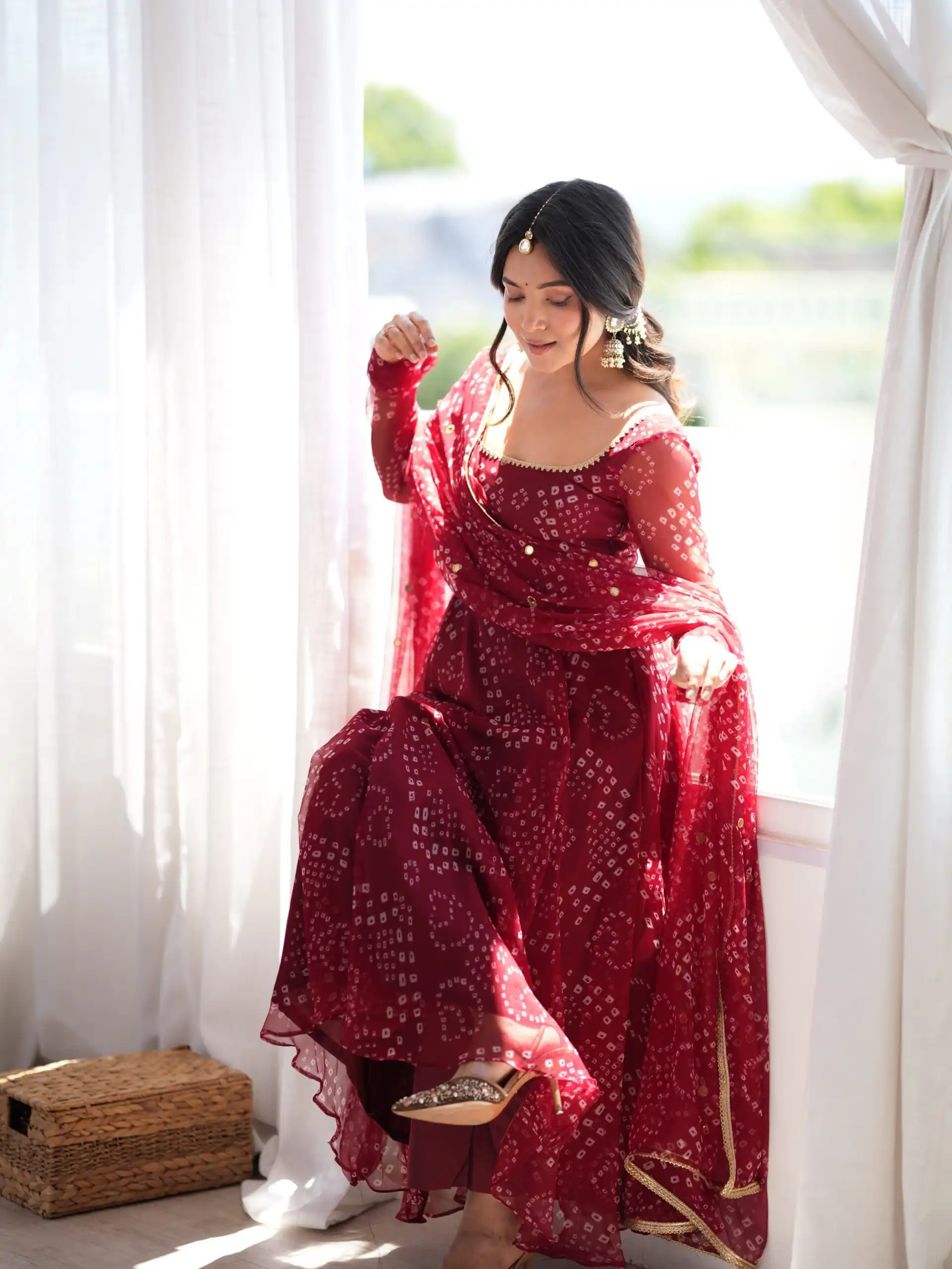 RTC 6063 Maroon Faux Georgette Salwar Suit with Mirror Work & Embroidery Work. Get it for ₹2149. Delivery 4-6 Working Days. Shop now. | Anarkali Suits, Bollywood Anarkali, Creative-Anarkali, Designer Anarkali, Embroidered Anarkali, Party Wear Anarkali