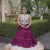 KA 5071 Wine Color Rayon Embroidery Work & Cowrie Work Lehenga Choli . Grab it for ₹2849. Delivery 4-6 Working Days. Shop now. | Lehenga, Bollywood Lehenga, Creative Lehenga, Designer Lehenga, Embroidered Lehenga, Party Wear Lehenga