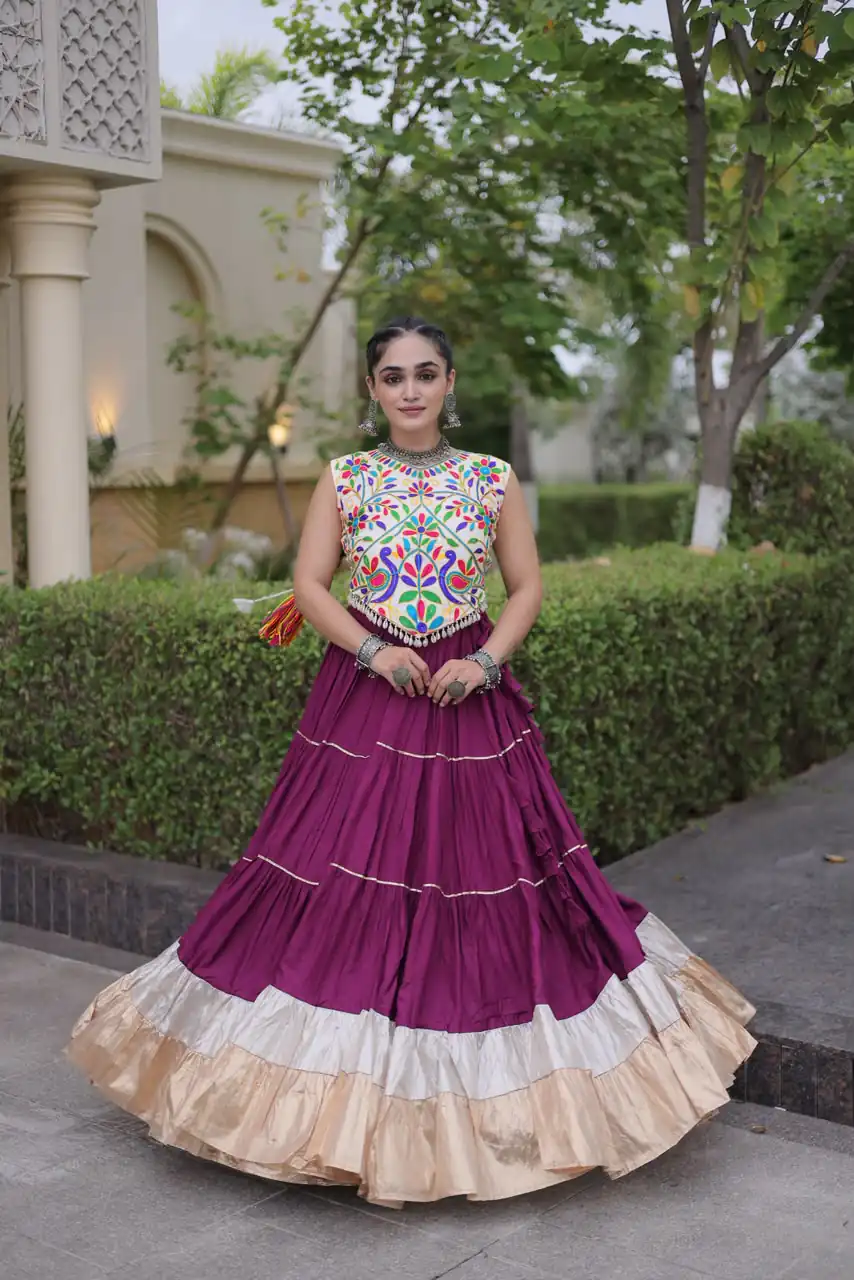 KA 5071 Wine Color Rayon Embroidery Work & Cowrie Work Lehenga Choli . Grab it for ₹2849. Delivery 4-6 Working Days. Shop now. | Lehenga, Bollywood Lehenga, Creative Lehenga, Designer Lehenga, Embroidered Lehenga, Party Wear Lehenga