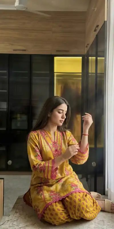 NSR 909 Yellow Color Natural Crep Salwar Suit with Digital Print. Get it for ₹1999. Delivery 4-6 Working Days. Online Shop now. | Jump Suits, Salwar suit, Designer Suits, Casual Suits, Creative suits, Palazzo Suits, Party Wear Suits, Patiala Suits, Straight Suits