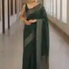 KPR 266 Green Soft Lichi Silk Cloth Saree Perfect for Wedding, Party, Family Gatherings, Sangeet, Ethnic Day – . Festive Deal ₹1349. Delivery 4-6 Workin | Sarees, Bollywood Sarees, Creative Sarees, Designer Sarees, Embroidered Sarees, Ethnic Saree, Modern Digital sarees, Party Wear Sarees