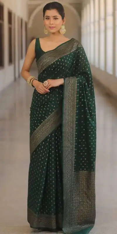 KPR 266 Green Soft Lichi Silk Cloth Saree Perfect for Wedding, Party, Family Gatherings, Sangeet, Ethnic Day – . Festive Deal ₹1349. Delivery 4-6 Workin | Sarees, Bollywood Sarees, Creative Sarees, Designer Sarees, Embroidered Sarees, Ethnic Saree, Modern Digital sarees, Party Wear Sarees