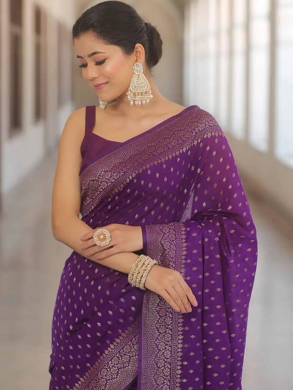KPR 266 Purple Soft Lichi Silk Cloth Saree Perfect for Wedding, Party, Family Gatherings, Sangeet, Ethnic Day – . Festive Deal ₹1349. Delivery 4-6 Workin | Sarees, Bollywood Sarees, Creative Sarees, Designer Sarees, Embroidered Sarees, Ethnic Saree, Modern Digital sarees, Party Wear Sarees
