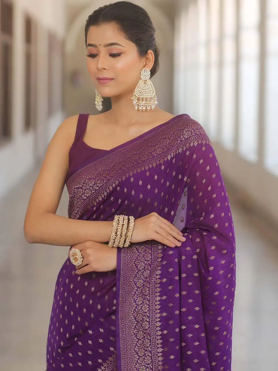 KPR 266 Purple Soft Lichi Silk Cloth Saree Perfect for Wedding, Party, Family Gatherings, Sangeet, Ethnic Day – . Festive Deal ₹1349. Delivery 4-6 Workin | Sarees, Bollywood Sarees, Creative Sarees, Designer Sarees, Embroidered Sarees, Ethnic Saree, Modern Digital sarees, Party Wear Sarees