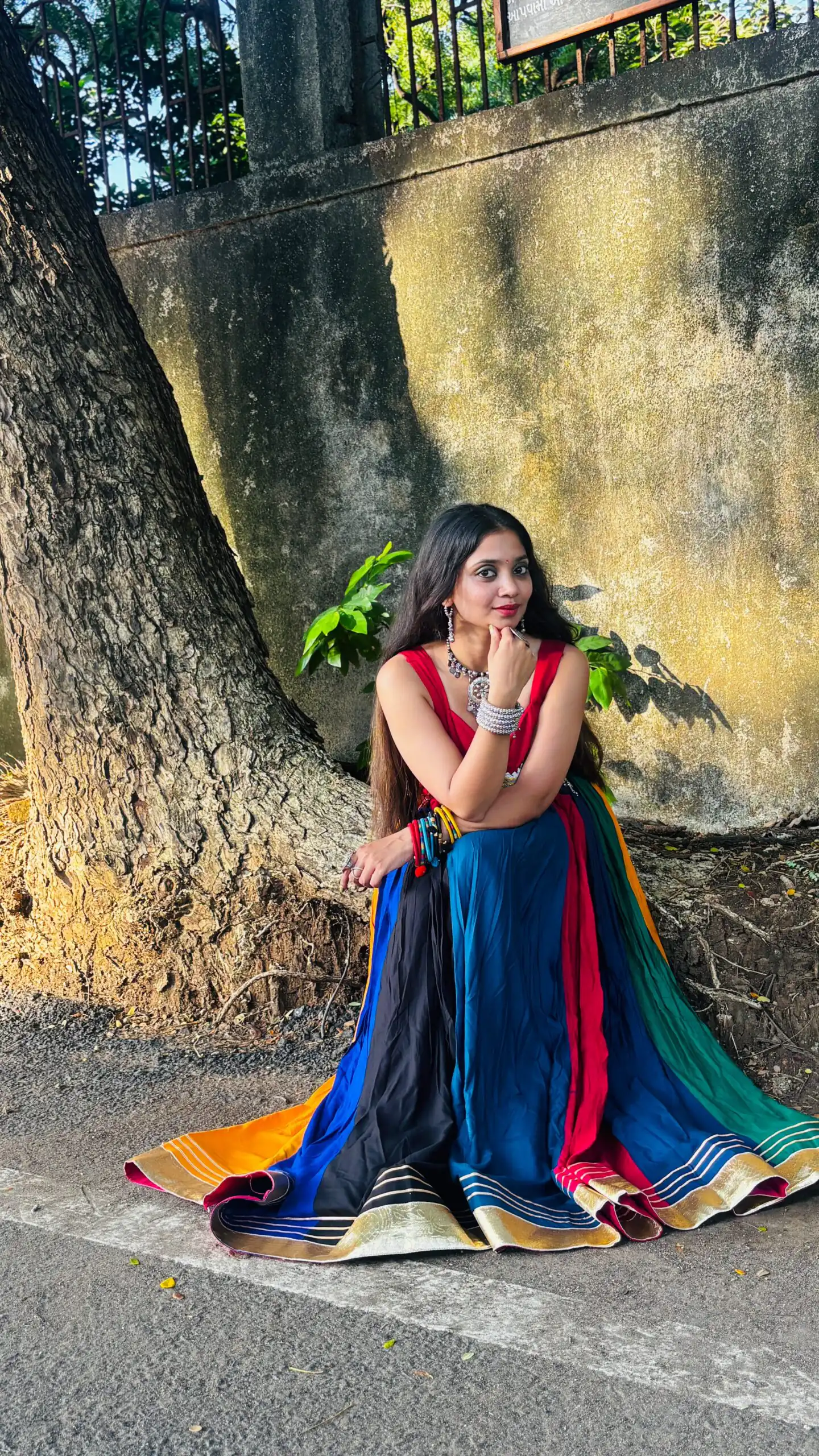 Trendy Multi Rayon Embroider Work Lehenga Choli - Image 3