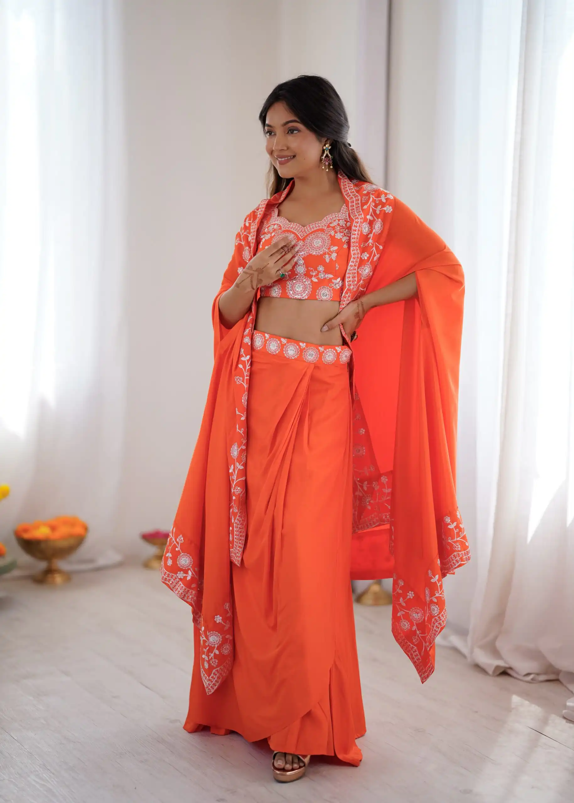 SP 73 Orange French Crep Silk Salwar Suit Perfect for Wedding, Party, Engagement, Baisakhi, Pongal – . Special Price ₹2149. Delivery 4-6 Working Days | Jump Suits, Salwar suit, Designer Suits, Casual Suits, Creative suits, Palazzo Suits, Party Wear Suits, Patiala Suits, Straight Suits