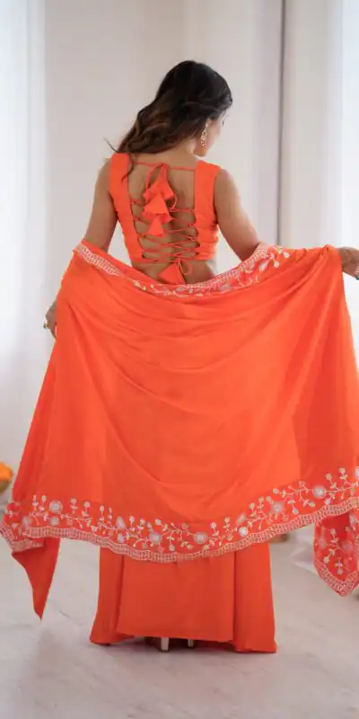 SP 73 Orange French Crep Silk Salwar Suit Perfect for Wedding, Party, Engagement, Baisakhi, Pongal – . Special Price ₹2149. Delivery 4-6 Working Days | Jump Suits, Salwar suit, Designer Suits, Casual Suits, Creative suits, Palazzo Suits, Party Wear Suits, Patiala Suits, Straight Suits
