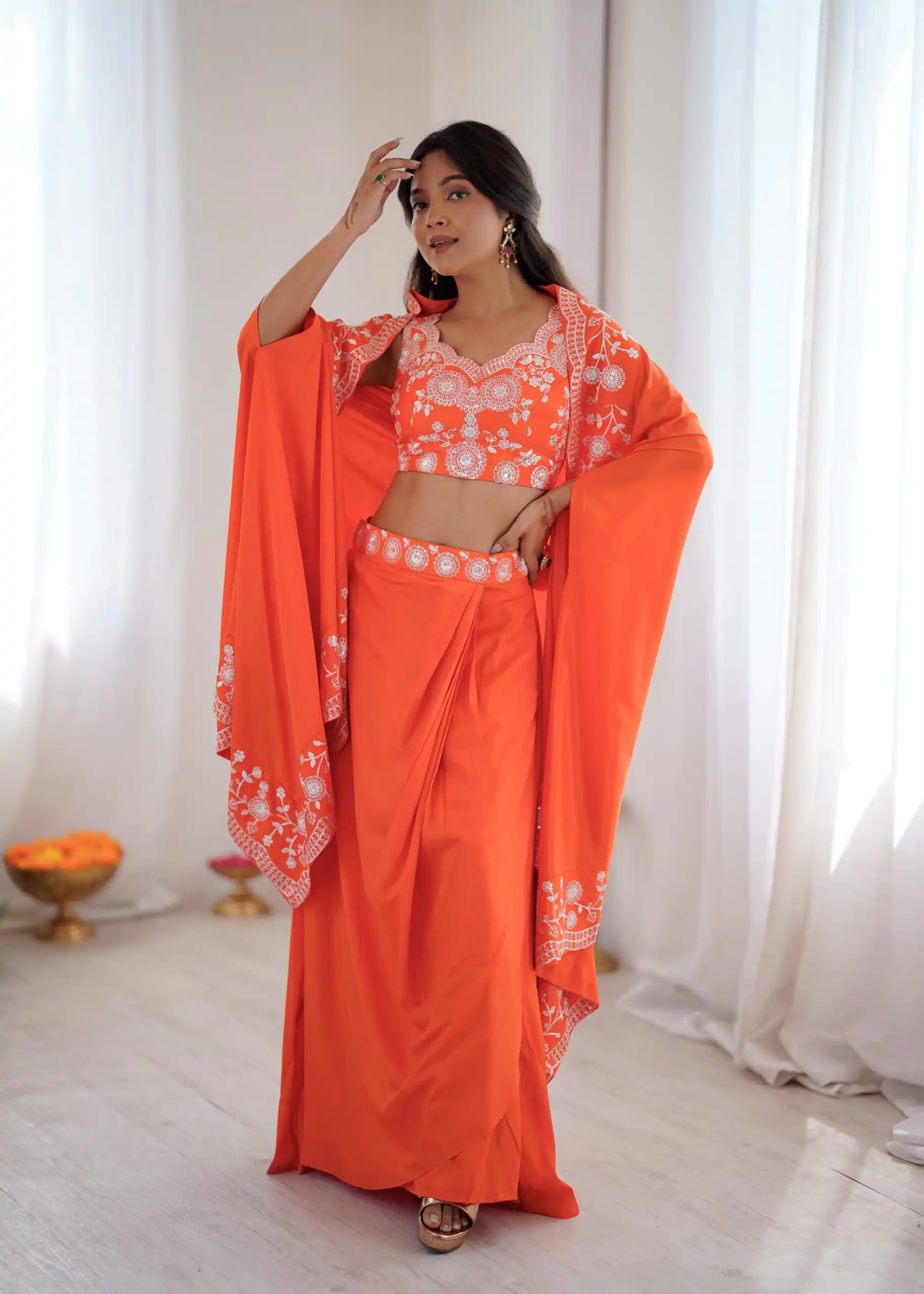 SP 73 Orange French Crep Silk Salwar Suit Perfect for Wedding, Party, Engagement, Baisakhi, Pongal – . Special Price ₹2149. Delivery 4-6 Working Days | Jump Suits, Salwar suit, Designer Suits, Casual Suits, Creative suits, Palazzo Suits, Party Wear Suits, Patiala Suits, Straight Suits