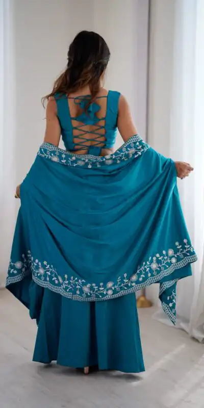 SP 73 Teal French Crep Silk Salwar Suit Perfect for Wedding, Party, Engagement, Baisakhi, Pongal – . Special Price ₹2149. Delivery 4-6 Working Days | Jump Suits, Salwar suit, Designer Suits, Casual Suits, Creative suits, Palazzo Suits, Party Wear Suits, Patiala Suits, Straight Suits