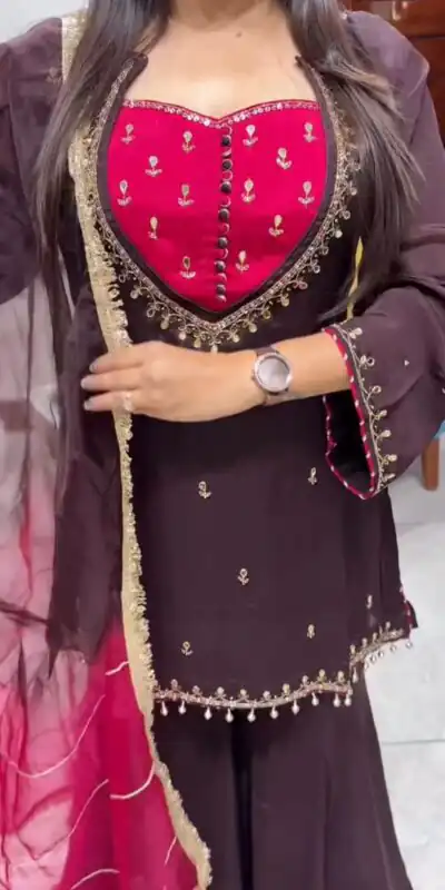 ZSR 3188 Wine French Crep Silk Salwar Suit Perfect for Wedding, Party, Engagement, Baisakhi, Pongal – . Special Price ₹2249. Delivery 4-6 Working Days | Jump Suits, Salwar suit, Designer Suits, Casual Suits, Creative suits, Palazzo Suits, Party Wear Suits, Patiala Suits, Straight Suits
