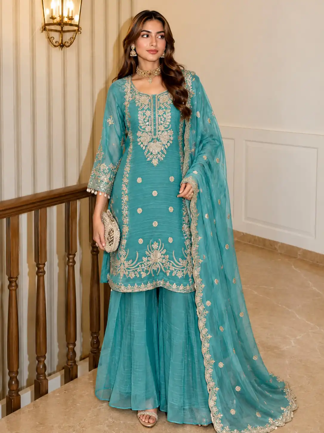 ZB 5077 Blue in Salsa Silk Embroidery Work & Sequins Work Salwar Suit . Get it for ₹2799. Delivery 4-6 Working Days. Shop now. | Jump Suits, Salwar suit, Designer Suits, Casual Suits, Creative suits, Palazzo Suits, Party Wear Suits, Patiala Suits, Straight Suits