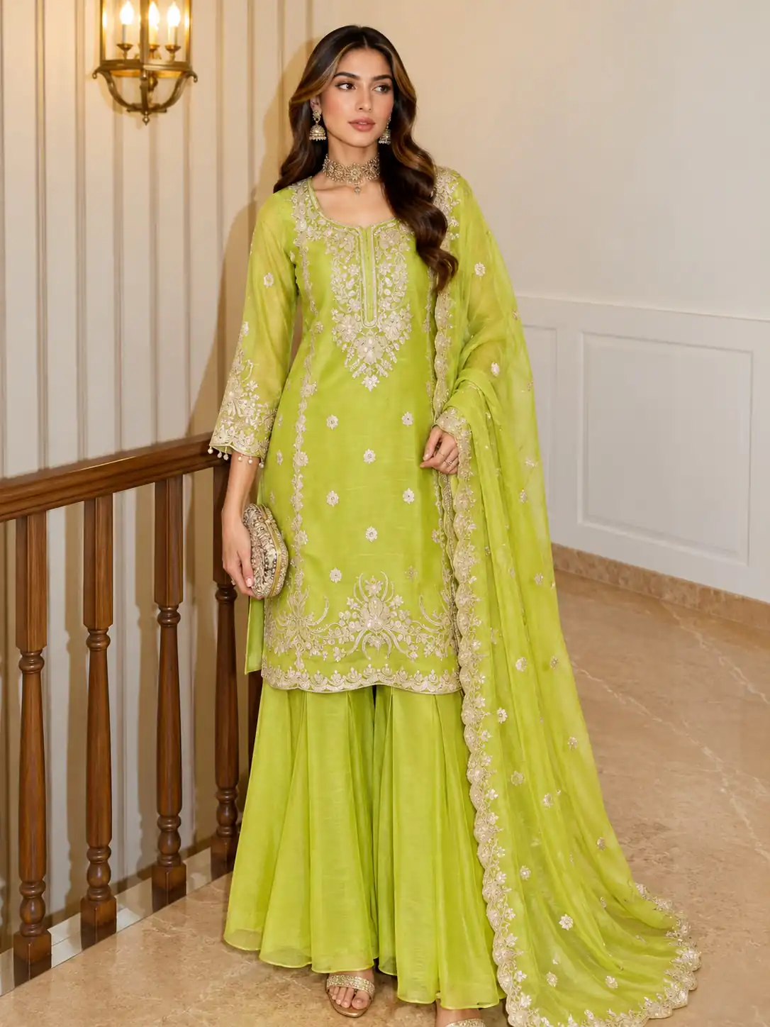 ZB 5077 Mehendi in Salsa Silk Embroidery Work & Sequins Work Salwar Suit . Get it for ₹2799. Delivery 4-6 Working Days. Shop now. | Jump Suits, Salwar suit, Designer Suits, Casual Suits, Creative suits, Palazzo Suits, Party Wear Suits, Patiala Suits, Straight Suits