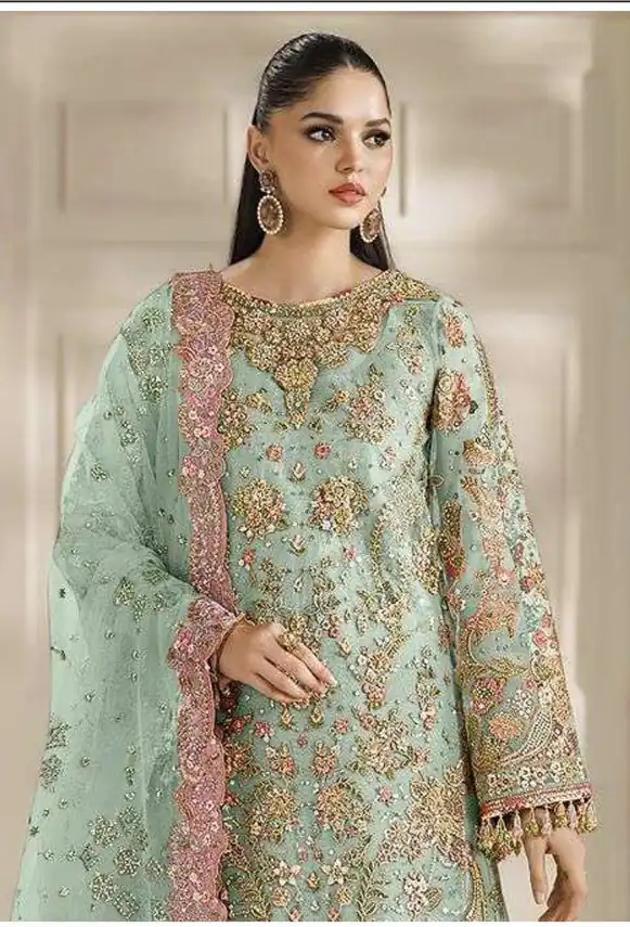 FC 1231 Sea Green Chiffon Salwar Suit with Embroidery Work & Sequins Work. Introductory Price ₹2949. Delivery 4-6 Working Days. Shop now. | Jump Suits, Salwar suit, Designer Suits, Casual Suits, Creative suits, Palazzo Suits, Party Wear Suits, Patiala Suits, Straight Suits