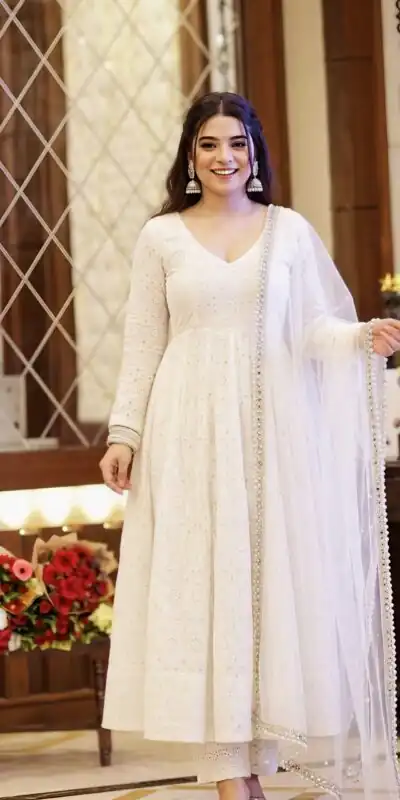 NSR 919 White Cotton Silk Digital Print & Embroidery Work Salwar Suit . Festive Deal ₹2399. Delivery 4-6 Working Days. Shop now. | Jump Suits, Salwar suit, Designer Suits, Casual Suits, Creative suits, Palazzo Suits, Party Wear Suits, Patiala Suits, Straight Suits
