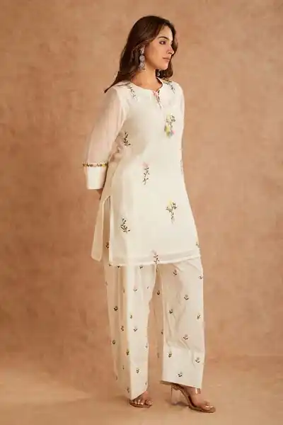 MF 513 in White Cotton Silk Digital Print & Embroidery Work Salwar Suit . Festive Deal ₹2149. Delivery 4-6 Working Days. Shop now. | Jump Suits, Salwar suit, Designer Suits, Casual Suits, Creative suits, Palazzo Suits, Party Wear Suits, Patiala Suits, Straight Suits