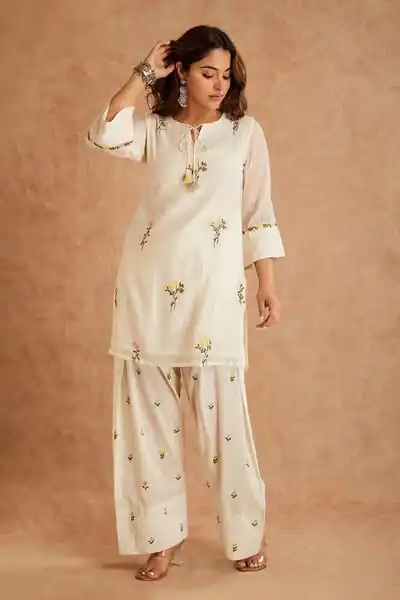 MF 513 in White Cotton Silk Digital Print & Embroidery Work Salwar Suit . Festive Deal ₹2149. Delivery 4-6 Working Days. Shop now. | Jump Suits, Salwar suit, Designer Suits, Casual Suits, Creative suits, Palazzo Suits, Party Wear Suits, Patiala Suits, Straight Suits