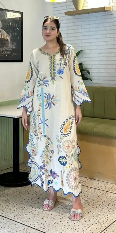 LG 2143 White Star Silk Salwar Suit with Embroidery Work & Sequins Work. Festive Deal ₹2399. Delivery 4-6 Working Days. Shop now. | Jump Suits, Salwar suit, Designer Suits, Casual Suits, Creative suits, Palazzo Suits, Party Wear Suits, Patiala Suits, Straight Suits
