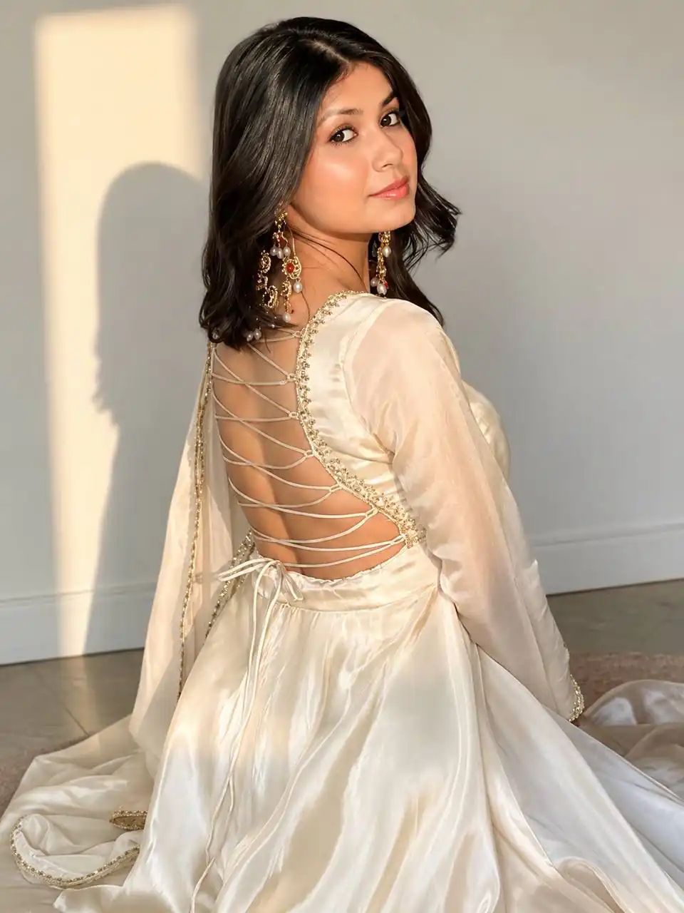 SSR 551 White Upada Silk Gown Perfect for Wedding, Party, Onam, Housewarming, Durga Puja –. Grab it for ₹2399. Delivery 4-6 Working Days. Shop now. | Gowns, Bollywood Gowns, Creative Gowns, Designer Gowns, Embroidered Gowns, Party Wear Gowns