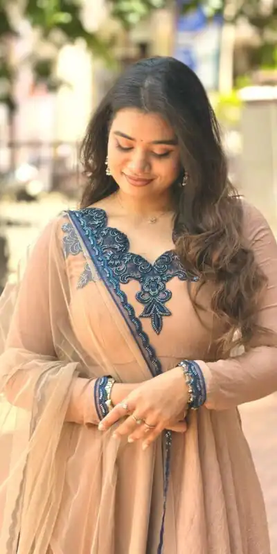 JF 058 Chiku Doremon Crush Gown with Lace Work & Mirror Work. Exclusive Offer ₹2399. Delivery 4-6 Working Days. Shop now. | Gowns, Bollywood Gowns, Creative Gowns, Designer Gowns, Embroidered Gowns, Party Wear Gowns