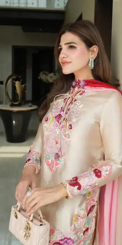 SR 1714 in Cream Embroidery Work Salwar Suit Natural Satin. Introductory Price ₹2149. Delivery 4-6 Working Days. Shop now. | Jump Suits, Salwar suit, Designer Suits, Casual Suits, Creative suits, Palazzo Suits, Party Wear Suits, Patiala Suits, Straight Suits
