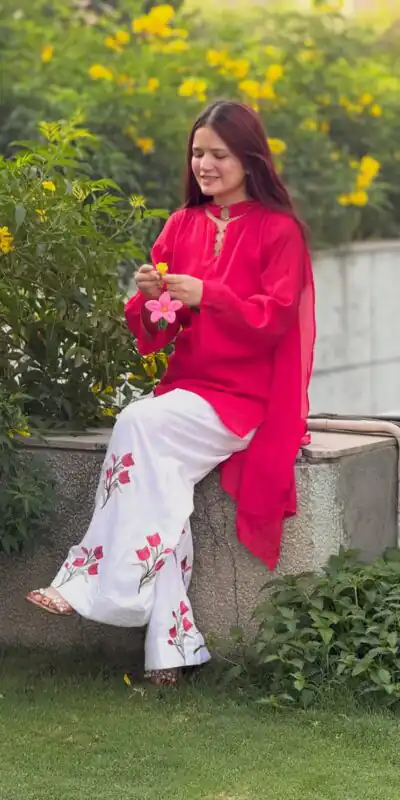 MF 546 Red Mal Chanderi Salwar Suit Perfect for Wedding, Party, Baisakhi, Housewarming, Sangeet – Introductory Price ₹2149. Delivery 4-6 Working D | Jump Suits, Salwar suit, Designer Suits, Casual Suits, Creative suits, Palazzo Suits, Party Wear Suits, Patiala Suits, Straight Suits