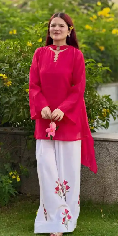 MF 546 Red Mal Chanderi Salwar Suit Perfect for Wedding, Party, Baisakhi, Housewarming, Sangeet – Introductory Price ₹2149. Delivery 4-6 Working D | Jump Suits, Salwar suit, Designer Suits, Casual Suits, Creative suits, Palazzo Suits, Party Wear Suits, Patiala Suits, Straight Suits
