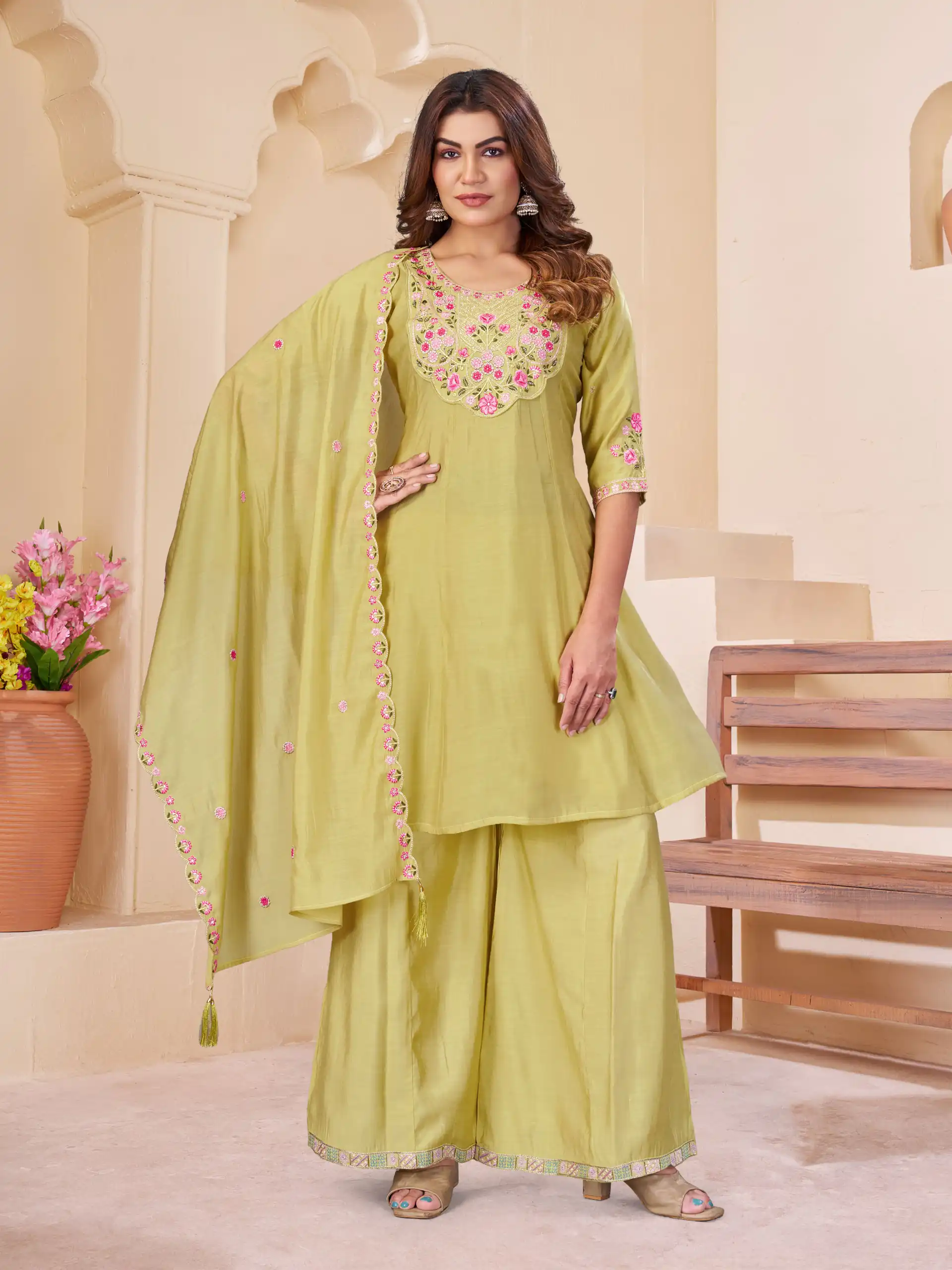 DIVA 172 Yellow Mal Chanderi Salwar Suit Perfect for Wedding, Party, Baisakhi, Housewarming, Sangeet – Introductory Price ₹2799. Delivery 4-6 Working D | Jump Suits, Salwar suit, Designer Suits, Casual Suits, Creative suits, Palazzo Suits, Party Wear Suits, Patiala Suits, Straight Suits