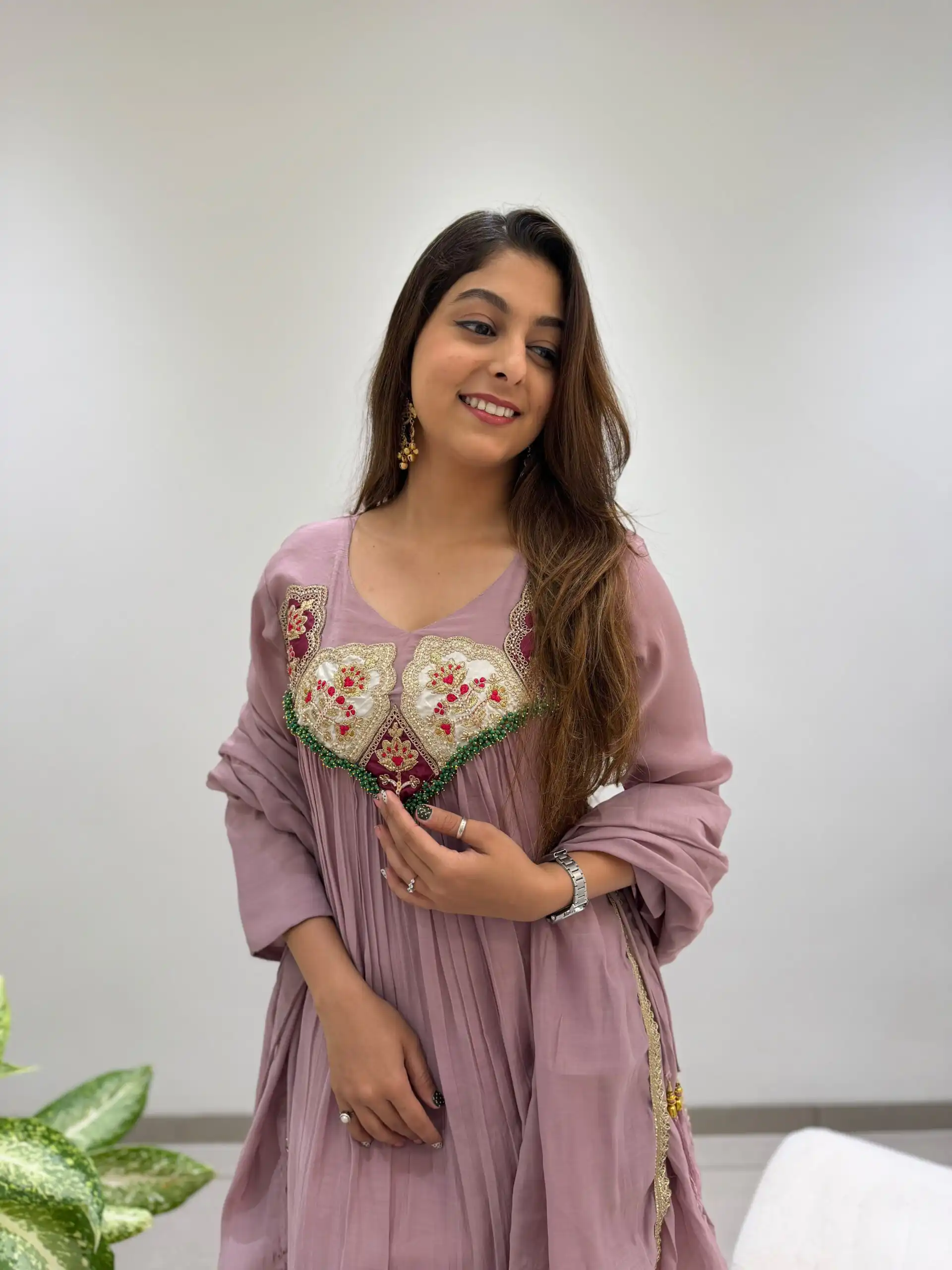 LG 2145 Lavender Mul Chanderi Salwar Suit with Embroidery Work & Sequins Work. Festive Deal ₹2799. Delivery 4-6 Working Days. Shop nowp | Jump Suits, Salwar suit, Designer Suits, Casual Suits, Creative suits, Palazzo Suits, Party Wear Suits, Patiala Suits, Straight Suits
