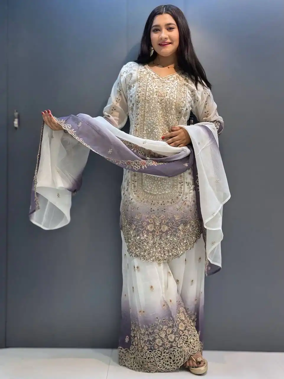 KF 1722 Lavender  in Star Georgette Embroidery Work Salwar Suit . Introductory Price ₹2349. Delivery 4-6 Working Days. Shop now. | Jump Suits, Salwar suit, Designer Suits, Casual Suits, Creative suits, Palazzo Suits, Party Wear Suits, Patiala Suits, Straight Suits