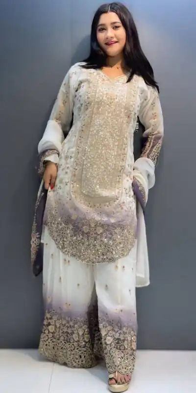 KF 1722 Lavender in Star Georgette Embroidery Work Salwar Suit . Introductory Price ₹2349. Delivery 4-6 Working Days. Shop now. | Jump Suits, Salwar suit, Designer Suits, Casual Suits, Creative suits, Palazzo Suits, Party Wear Suits, Patiala Suits, Straight Suits