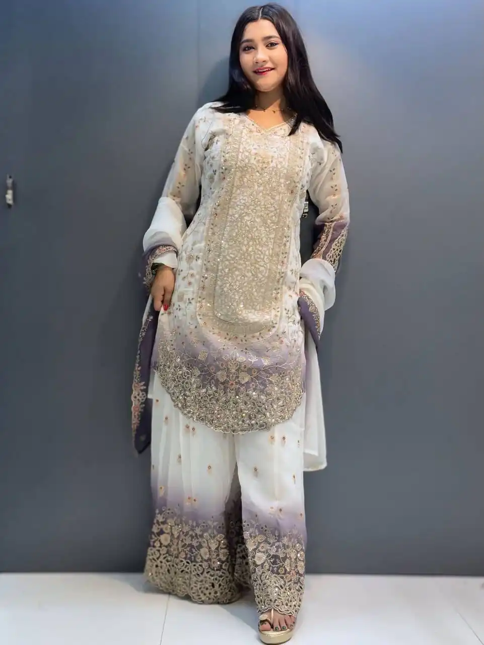 KF 1722 Lavender  in Star Georgette Embroidery Work Salwar Suit . Introductory Price ₹2349. Delivery 4-6 Working Days. Shop now. | Jump Suits, Salwar suit, Designer Suits, Casual Suits, Creative suits, Palazzo Suits, Party Wear Suits, Patiala Suits, Straight Suits